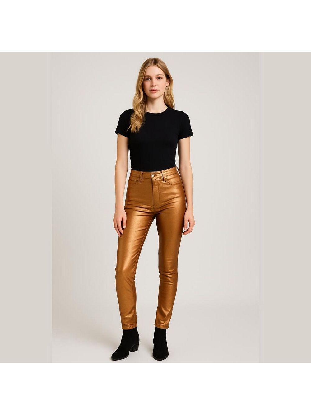 7 For All Mankind High Waist Ankle Skinny Jeans Size 27